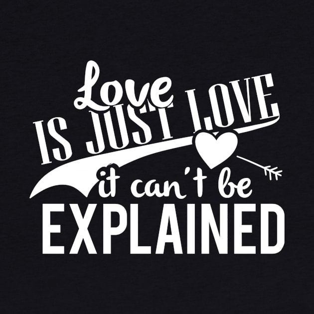love is just love it can't be explained by ERRAMSHOP